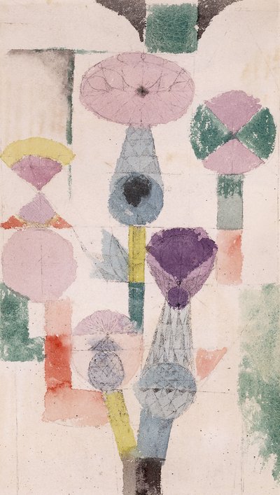 Devedikeni Çiçeği; distelblute by Paul Klee