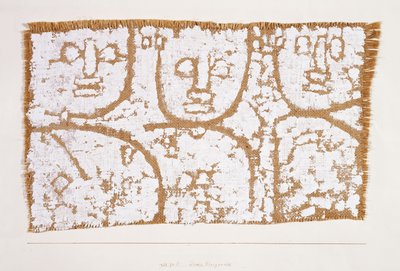 Üç Figür; üçlü birleştirici by Paul Klee