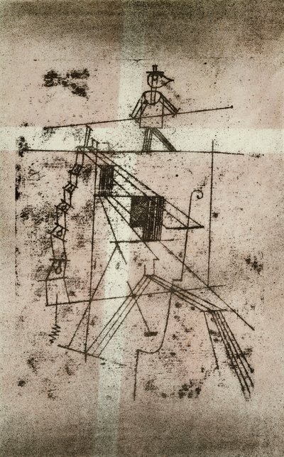 İp Cambazları; İp Cambazı (Cornfield 95 IV b) by Paul Klee