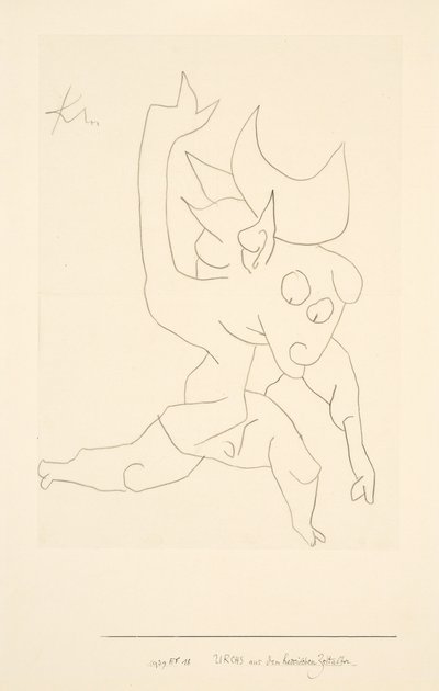 Kahramanlık Çağından Gelen Urchs, 1939. by Paul Klee