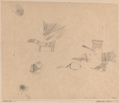 büyülenmiş hayvanlar by Paul Klee