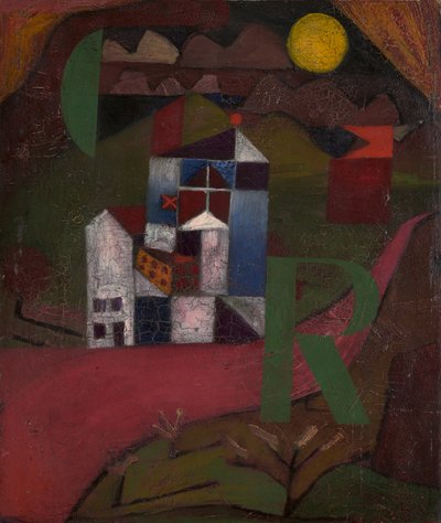 Yol kenarındaki Villa R. Evi, 1919. by Paul Klee