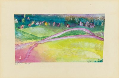 Bern yakınlarındaki köy by Paul Klee