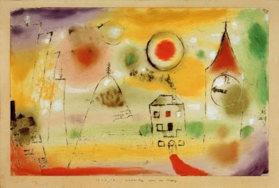 Kış günü öğleden hemen önce by Paul Klee