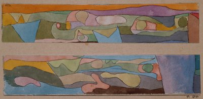 İki Küçük Suluboya by Paul Klee