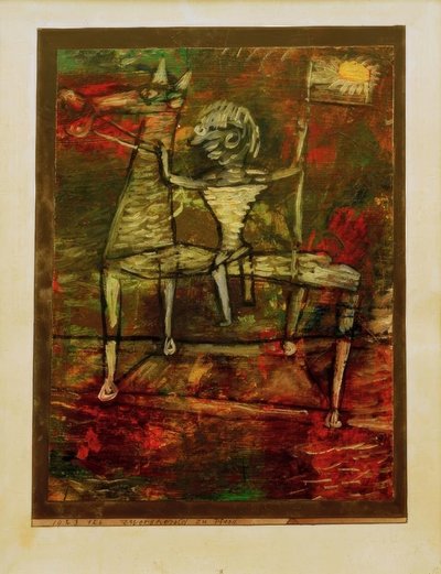 Atlı Cüce Müjdeci by Paul Klee
