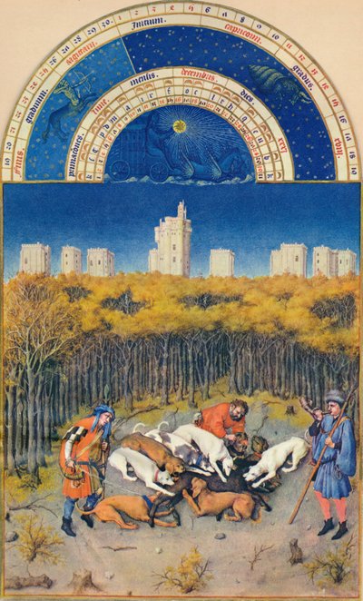 Aralık - Château de Vincennes, 15. yüzyıl, 1939. by Paul Limbourg