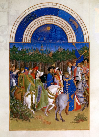 Mayıs, 1412-1416 by Paul Limbourg