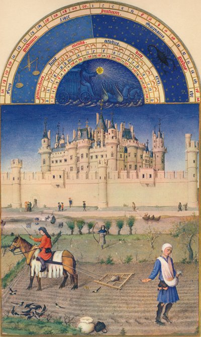 Ekim - Louvre, 15. yüzyıl, 1939 by Paul Limbourg