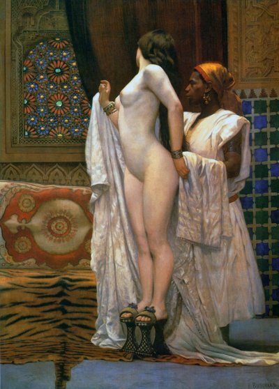 Harem: Banyodan Sonra, c.1894 (renkli taş) by Paul Louis Bouchard