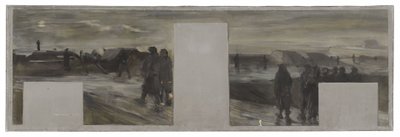 Paris Belediye Binası Valisinin kabinesi için taslak: La garde aux remparts by Paul Louis Delance