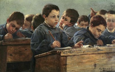 Sınıfta, 1886. by Paul Louis Martin des Amoignes