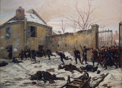 1870'de bir kaleye gezici muhafızlar tarafından saldırı, 19. yüzyılın sonlarında (tuval üzerine yağlı boya) by Paul Louis Narcisse Grolleron