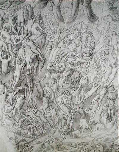 Son Yargı (kağıt üzerinde kalem) by Paul Marc Joseph Chenavard