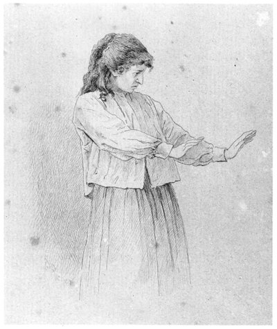 histerik kadın by Paul Marie Louis Pierre Richer