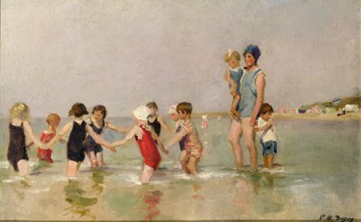 Çocuk Banyosu (tuval üzerine yağlı boya) by Paul Michel Dupuy
