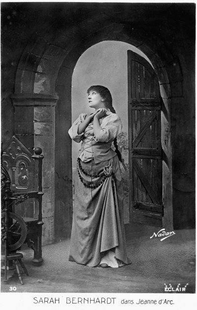 Henriette Rosine Bernard namı diğer Sarah Bernhardt (1844-1923), Joan of Arc rolünde Jules Barbier