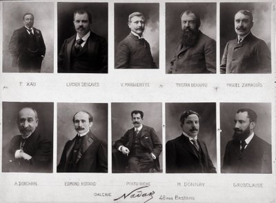 Paul Nadar'ın on portresi (s / b fotoğraf) by Paul Nadar