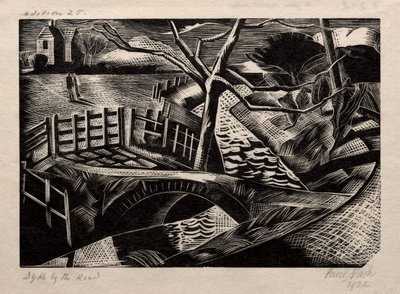 yol kenarında dyke by Paul Nash