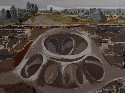 Dünya Evi veya Kale by Paul Nash