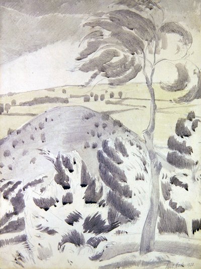 Tepe ve Ağaç by Paul Nash