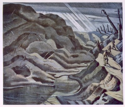 Manzara, 1917 Yılı, Cephedeki İngiliz Sanatçılardan, Batı Cephesinin Devamı, Üçüncü Kısım, Paul Nash by Paul Nash