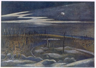 Meadow with Copse, İngiliz Sanatçılardan Cephe, Batı Cephesinin Devamı, Üçüncü Bölüm, Paul Nash by Paul Nash