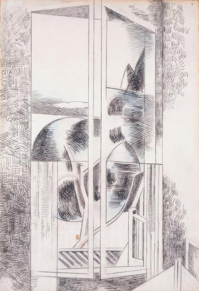 Riviera Pencere Soyut by Paul Nash