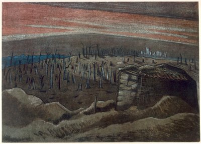 Sanctuary Wood, Cephedeki İngiliz Sanatçılardan, Batı Cephesinin Devamı, Üçüncü Kısım, Paul Nash by Paul Nash