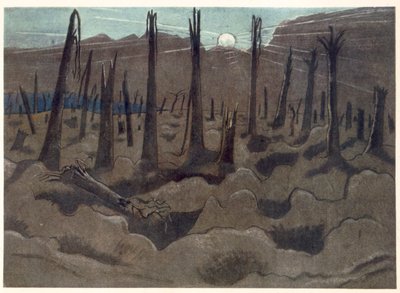 Sunrise, Inverness Copse, İngiliz Sanatçılardan Cephe, Batı Cephesinin Devamı, Üçüncü Bölüm, Paul Nash by Paul Nash