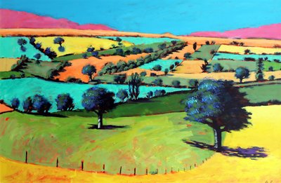 Coombe (gemide akrilik) by Paul Powis