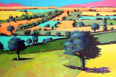 Coombe yakın çekim 4 (gemide akrilik) by Paul Powis