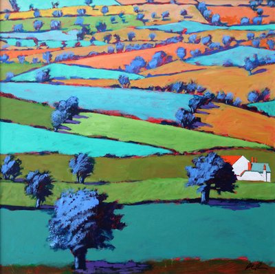 Sidmouth yakınlarında (gemide akrilik) by Paul Powis