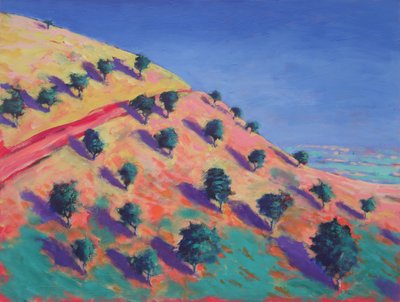 North Hill, Malvern (kart üzerinde akrilik) by Paul Powis