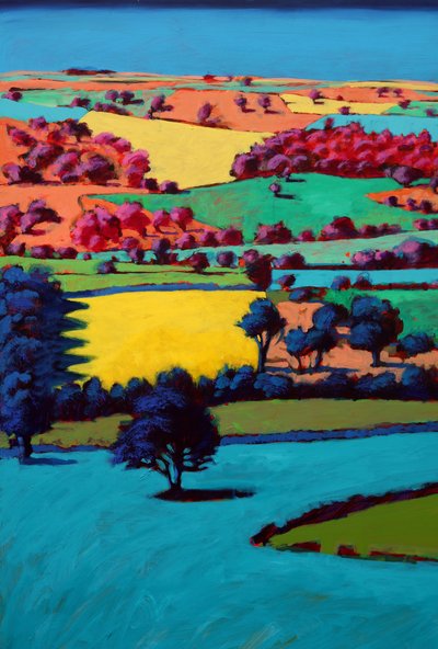 Teme Valley III (gemide akrilik) by Paul Powis