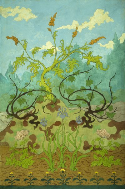 Altın Başak ve Leylak Süsenler; Jaunes ve İris Mauves, 1899 by Paul Elie Ranson