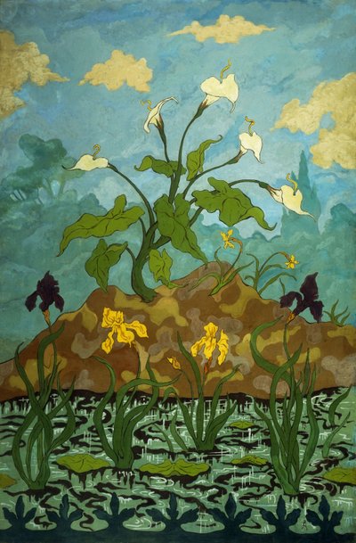 Zambaklar, Mor ve Sarı Süsenler; Aromas, İris Menekşeleri ve Jaunes, 1899 by Paul Elie Ranson