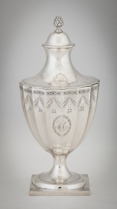Şeker Urn, c.1795 (gümüş) by Paul Revere