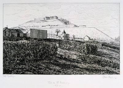 Fort du Mont Valerien, Paris Zaferleri, 1870-1871 by Paul Roux