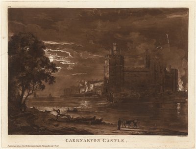 Caernarvon Kalesi (Gece) by Paul Sandby