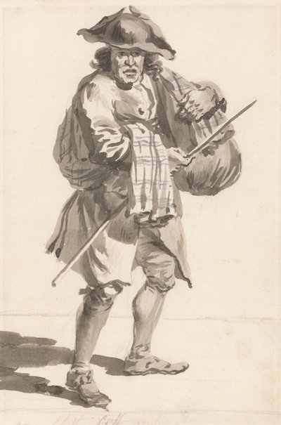 Londra Ağlıyor: Paketli Bir Adam, Eski Giysiler by Paul Sandby