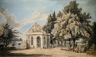 Rackett Lodge, Wandsworth (kağıt üzerine kurşun kalem üzerine sulu boya) by Paul Sandby