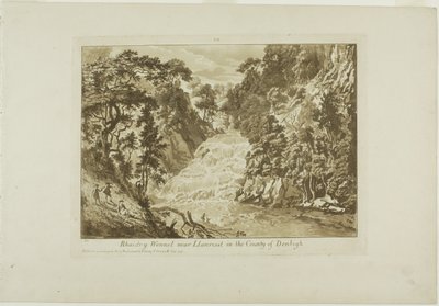 Denbigh Ülkesinde Llanrwst yakınlarındaki mutlaka görülmesi gereken Wennel by Paul Sandby