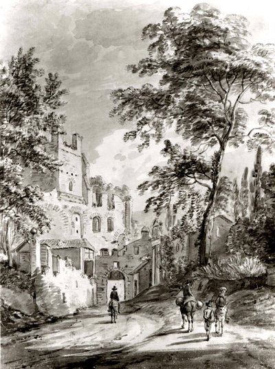 Bir Kasabaya Giren Yolcular, 1751-1809. by Paul Sandby