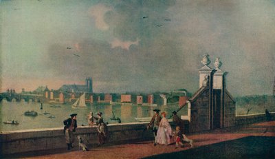 Eski Somerset Evi Terasından Görünüm, c1770 by Paul Sandby