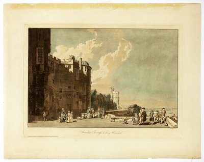 Windsor Terrace Batıya Bakıyor by Paul Sandby
