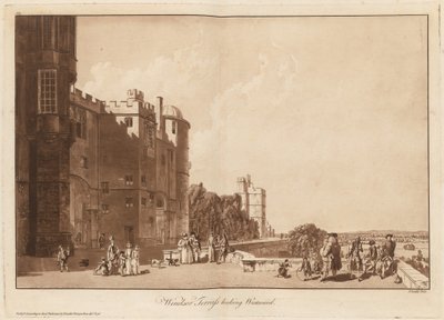 Windsor Terrass batıya bakıyor by Paul Sandby