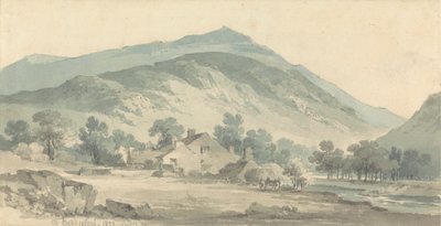 Beddgelert'te Manzara, Kuzey Galler by Paul Sandby Munn