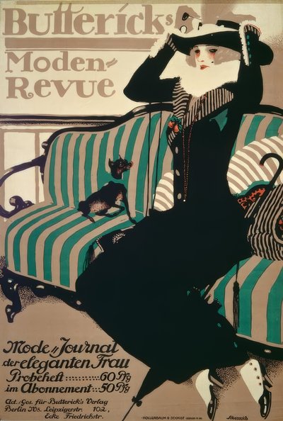 Buttecks ​​Moden-Revue / Poster 1912, P.Scheurich tarafından by Paul Scheurich