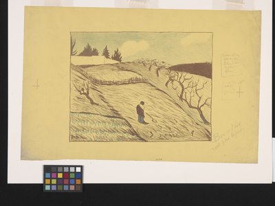 La Fin Du Jour (Günün Sonu) (renkli litografi) by Paul Sérusier